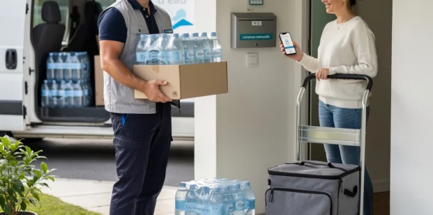 livraison de packs d’eau